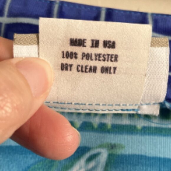 Coldwater Creek Wrap Skirt Womens 14 Blue Teal Striped Knee Length Waist 32 - Picture 12 of 12